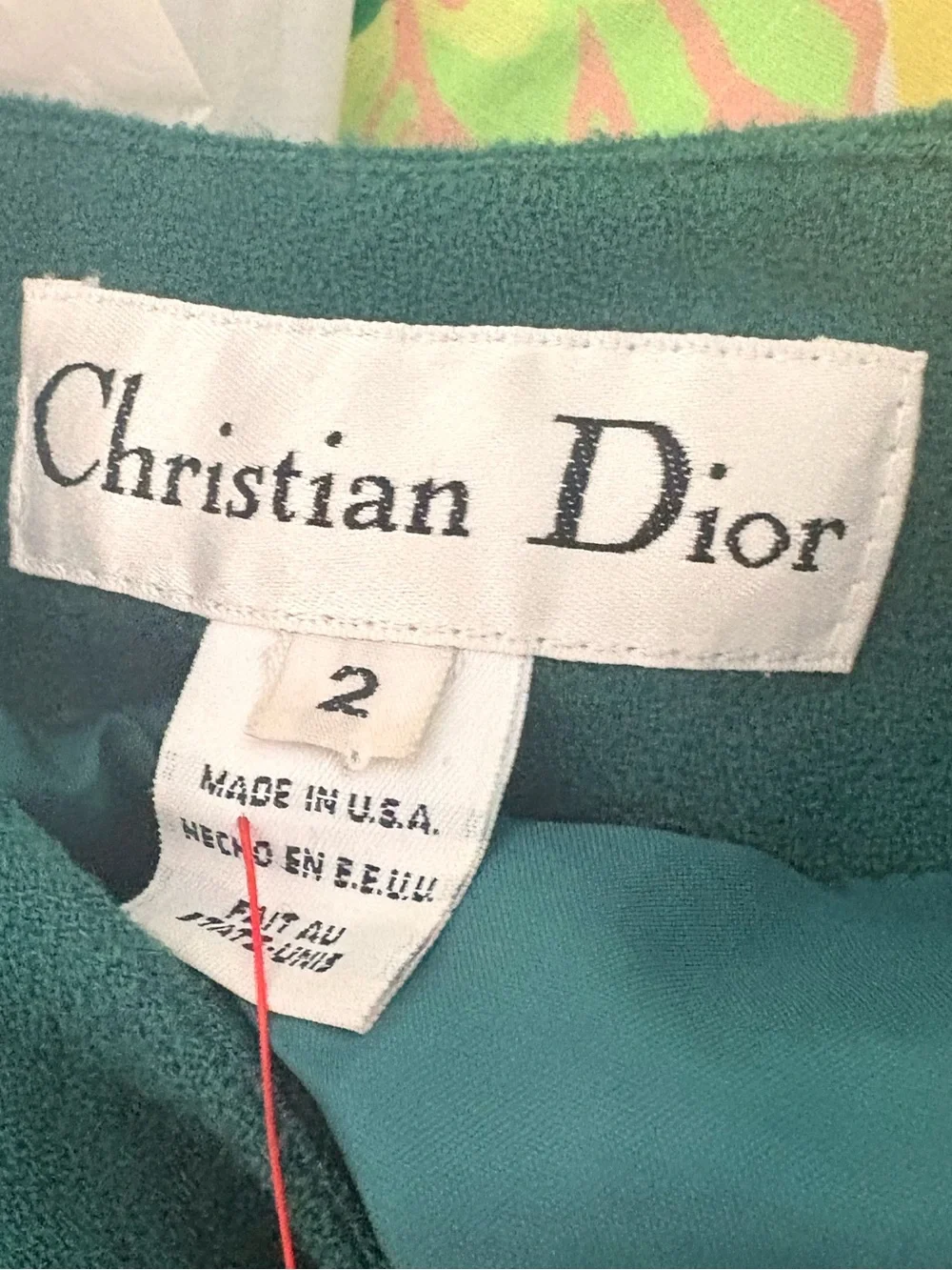 1980s Vintage Christian Dior Emerald Green Blazer - 2